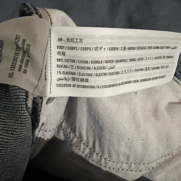 A&F curve love straight jeans with cross cross waist size 26/2 - Picture 6 of 6